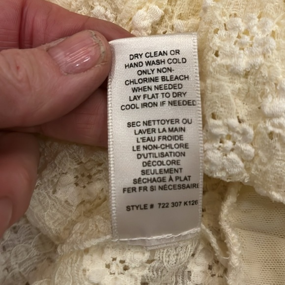 EUC soft yellow lace sweater from Rebecca Taylor - Picture 12 of 12